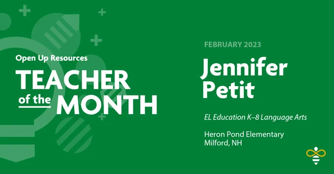 Petit Selected as National Teacher of the Month for February 2023